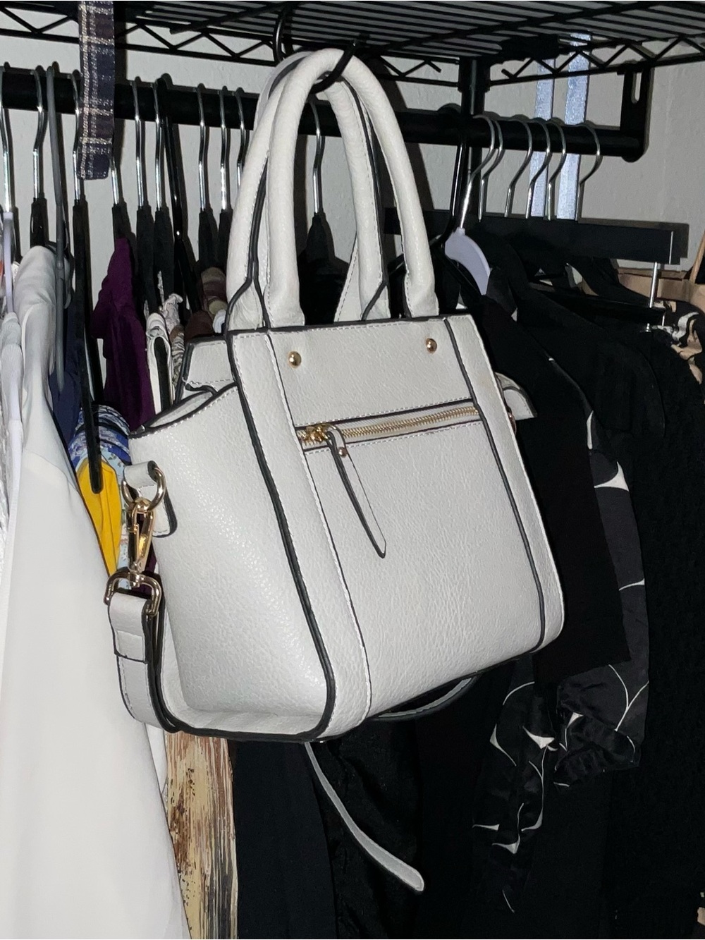 Grey satchel for elegant and classy looks